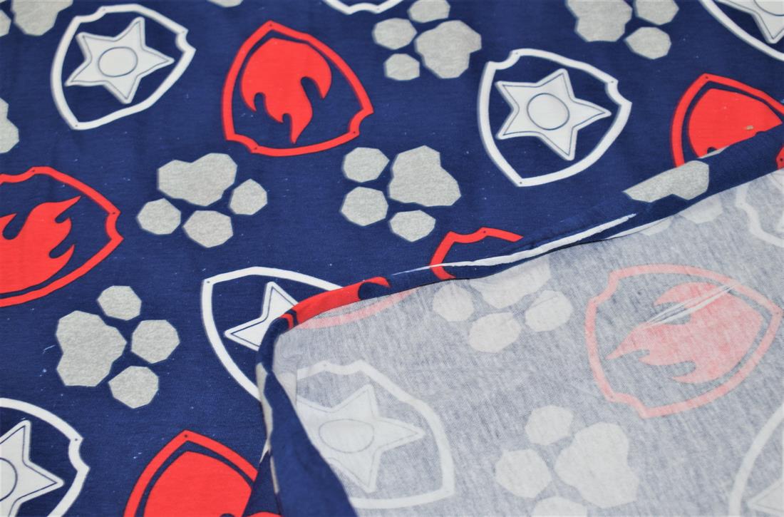 Soft Printed DTY Brushed Jersey Cotton Fabric/ 150cm wide;