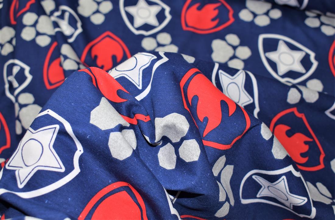 Soft Printed DTY Brushed Jersey Cotton Fabric/ 150cm wide;