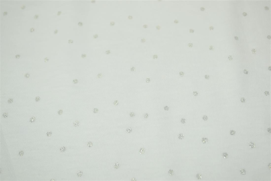 Spots Soft Printed DTY Brushed Jersey Cotton Fabric/ 150cm wide;