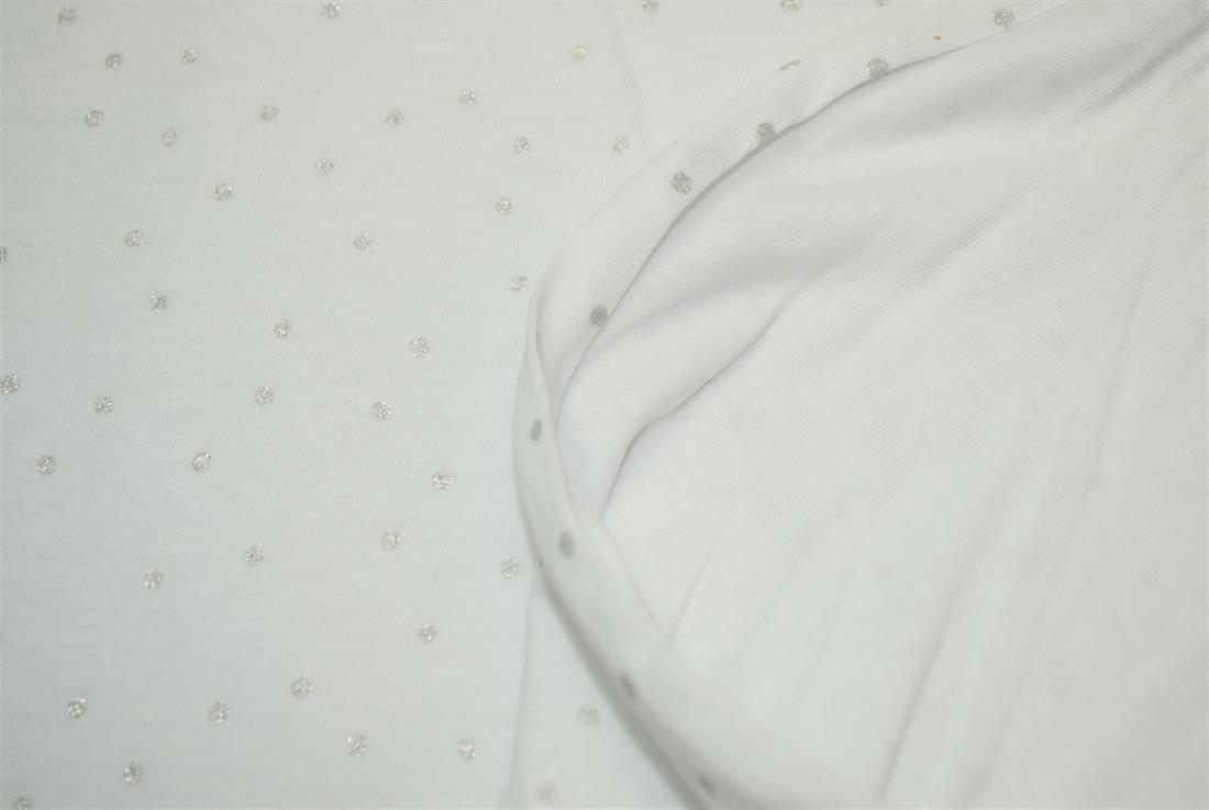 Spots Soft Printed DTY Brushed Jersey Cotton Fabric/ 150cm wide;