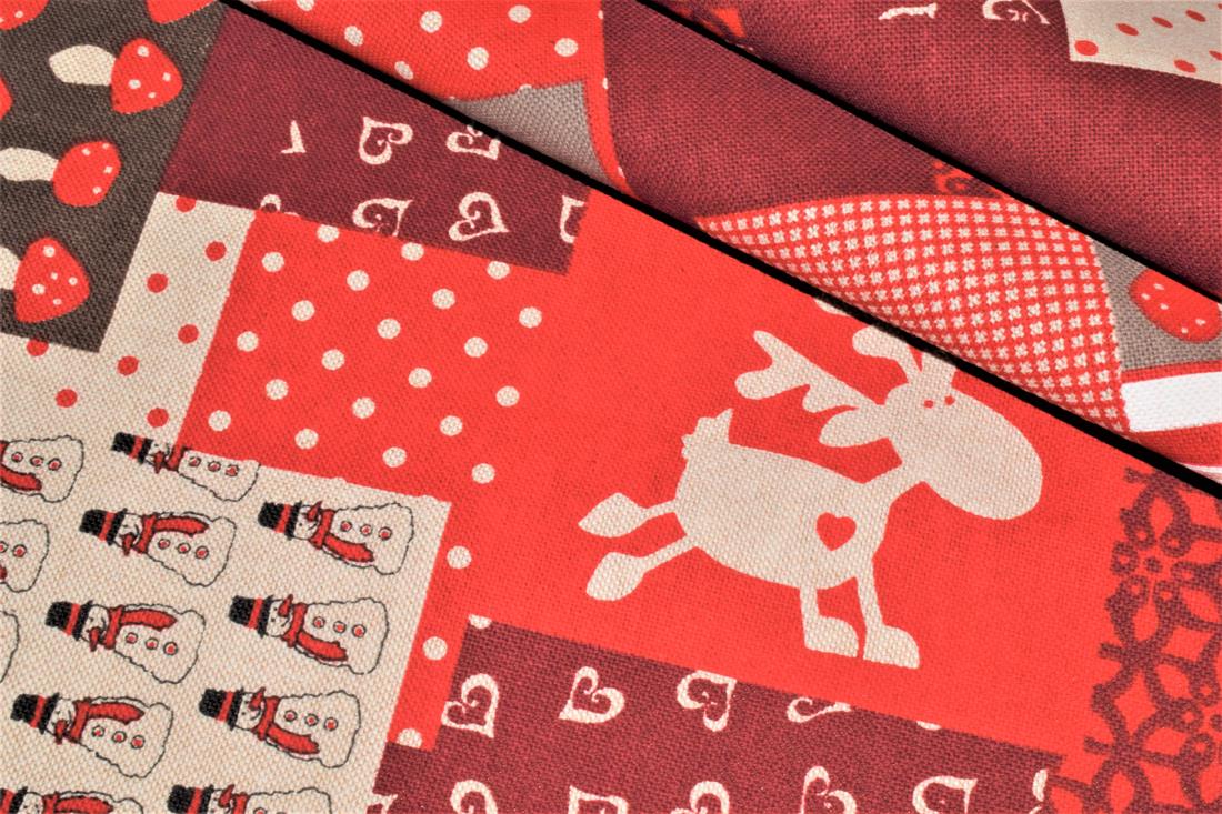 Printed Chritsmas 100% Cotton Canvas Fabric, 150cm Wide, High Quality;
This xmas fabric is ideal for cushions, curtains, bags/purses, and for craft projects.
Colours may slightly vary due to the lighting during the photo shooting or the monitor's display.