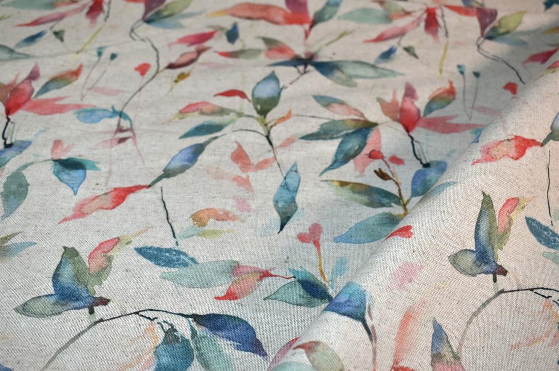 Printed Digital Canvas Fabric, Cotton Rich Linen Look 
This fabric is perfect for cushions, curtains, trousers, skirts, shorts, and home furnishings. 
Composition: 80% Cotton and 20% Polyester
Width: 54"/ 140cm 
Weight: 200gsm 
Colours may slightly vary due to the lighting during the photo shooting or the monitor's display.