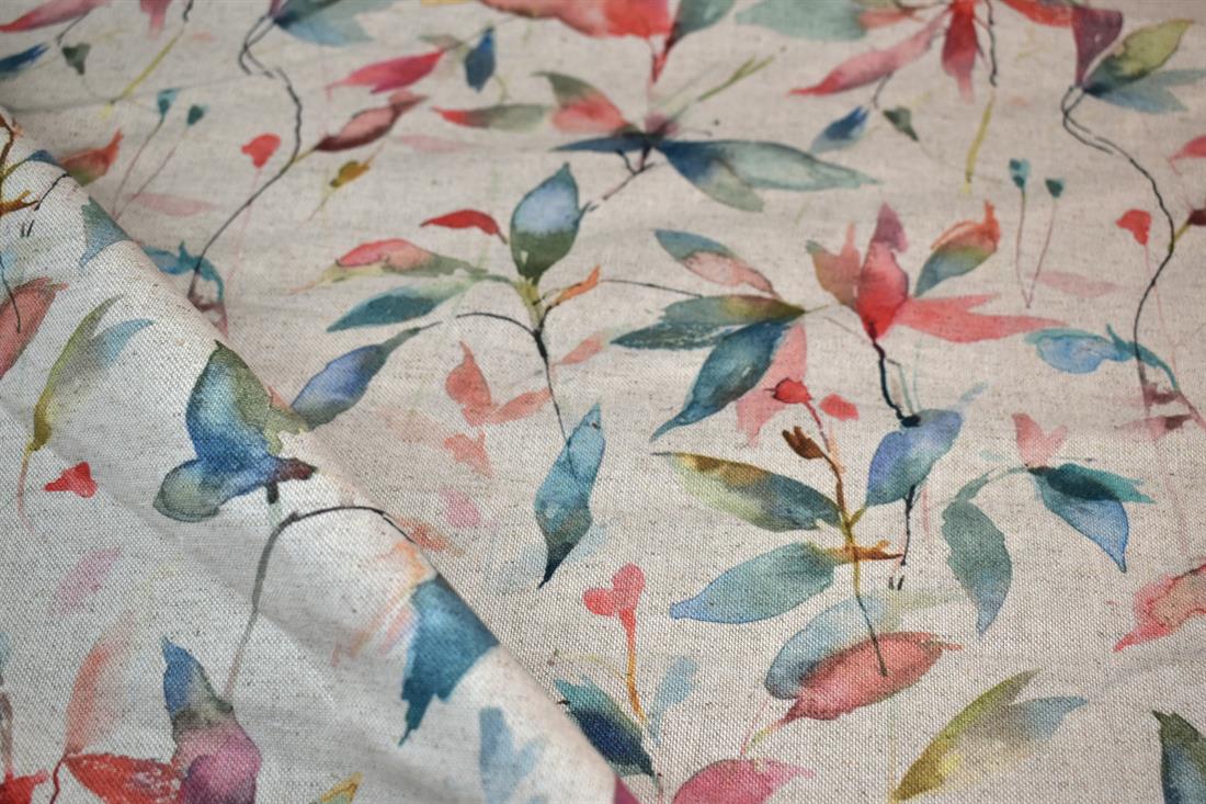 Printed Digital Canvas Fabric, Cotton Rich Linen Look 
This fabric is perfect for cushions, curtains, trousers, skirts, shorts, and home furnishings. 
Composition: 80% Cotton and 20% Polyester
Width: 54"/ 140cm 
Weight: 200gsm 
Colours may slightly vary due to the lighting during the photo shooting or the monitor's display.