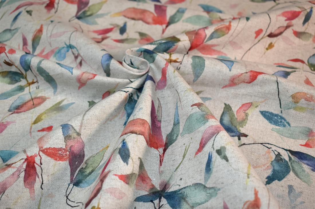 Printed Digital Canvas Fabric, Cotton Rich Linen Look 
This fabric is perfect for cushions, curtains, trousers, skirts, shorts, and home furnishings. 
Composition: 80% Cotton and 20% Polyester
Width: 54"/ 140cm 
Weight: 200gsm 
Colours may slightly vary due to the lighting during the photo shooting or the monitor's display.