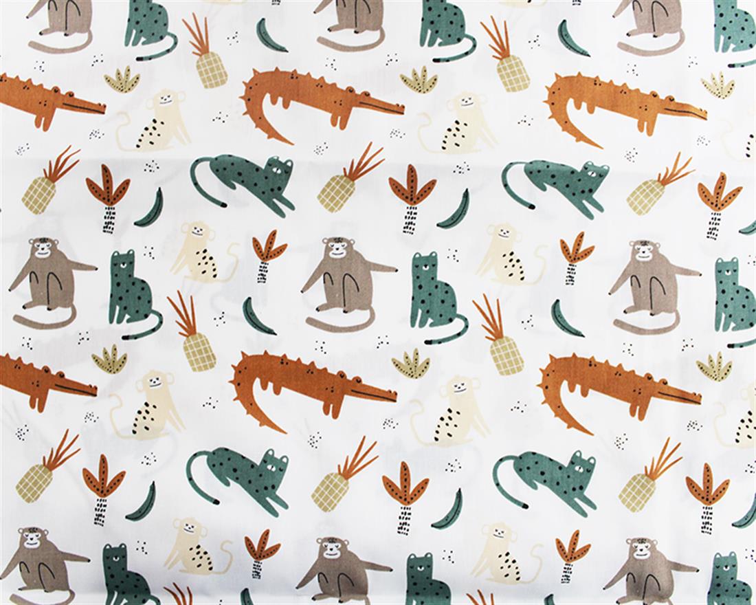Cheeky Monkey Cotton Poplin