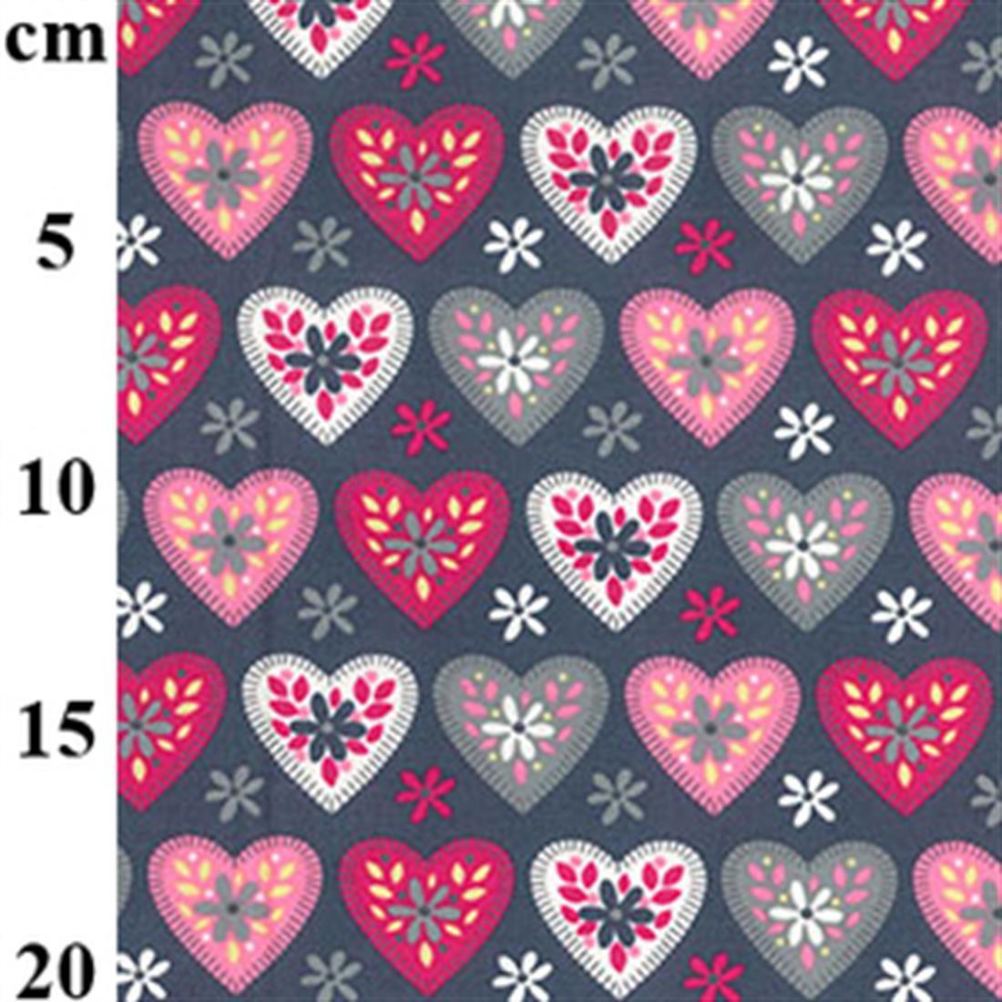 Love Heart 100% Cotton Fabric - image 3