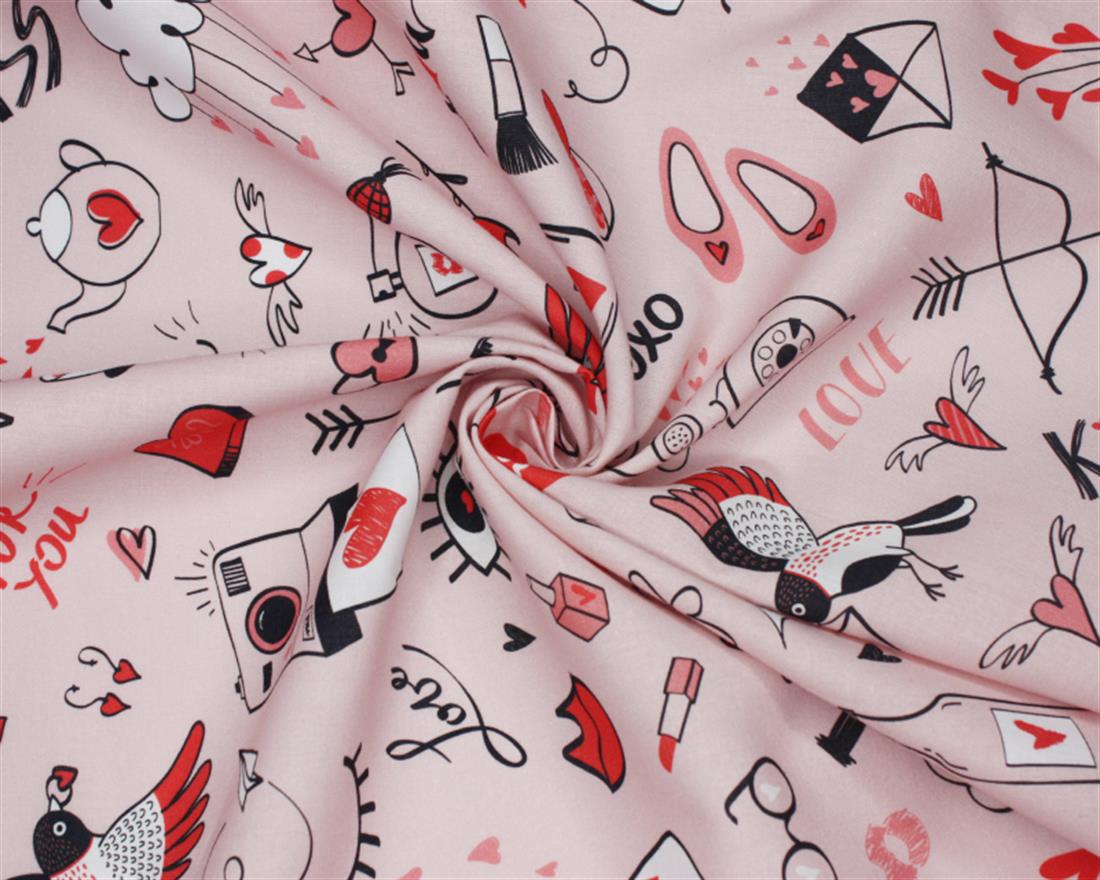 Doodle Love Digita 100% Cotton - image 1