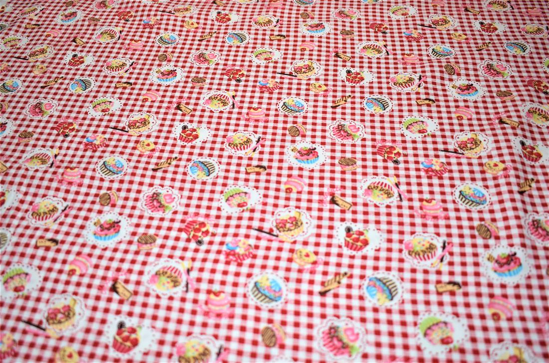 Cup Cake Print Fabric