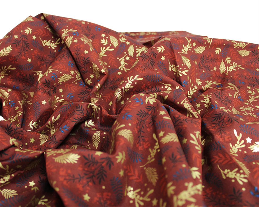 Contemporary Christmas Branches Cotton
Branch out with our festive "Christmas Branches" cotton fabric, perfect for adding a touch of holiday cheer to your creations.
A delightful addition to your holiday-inspired projects. With its modern design and festive charm, this fabric features vibrant branches adorned with Christmas ornaments, creating a stylish and joyful ambiance. Made from high-quality cotton, it offers comfort and versatility, making it ideal for various crafting and fashion applications. Explore the possibilities and bring a touch of contemporary Christmas spirit to your creations with this delightful fabric.
Composition: 100% Cotton
Oeko Tex: Yes
Width: 145cm
Weight: 110gsm
 
