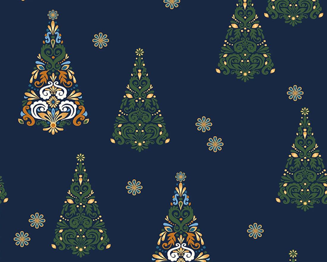 Arty Trees Contemporary Christmas  Cotton