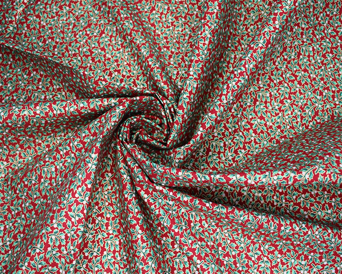 Holly Berry Metallic Christmas
