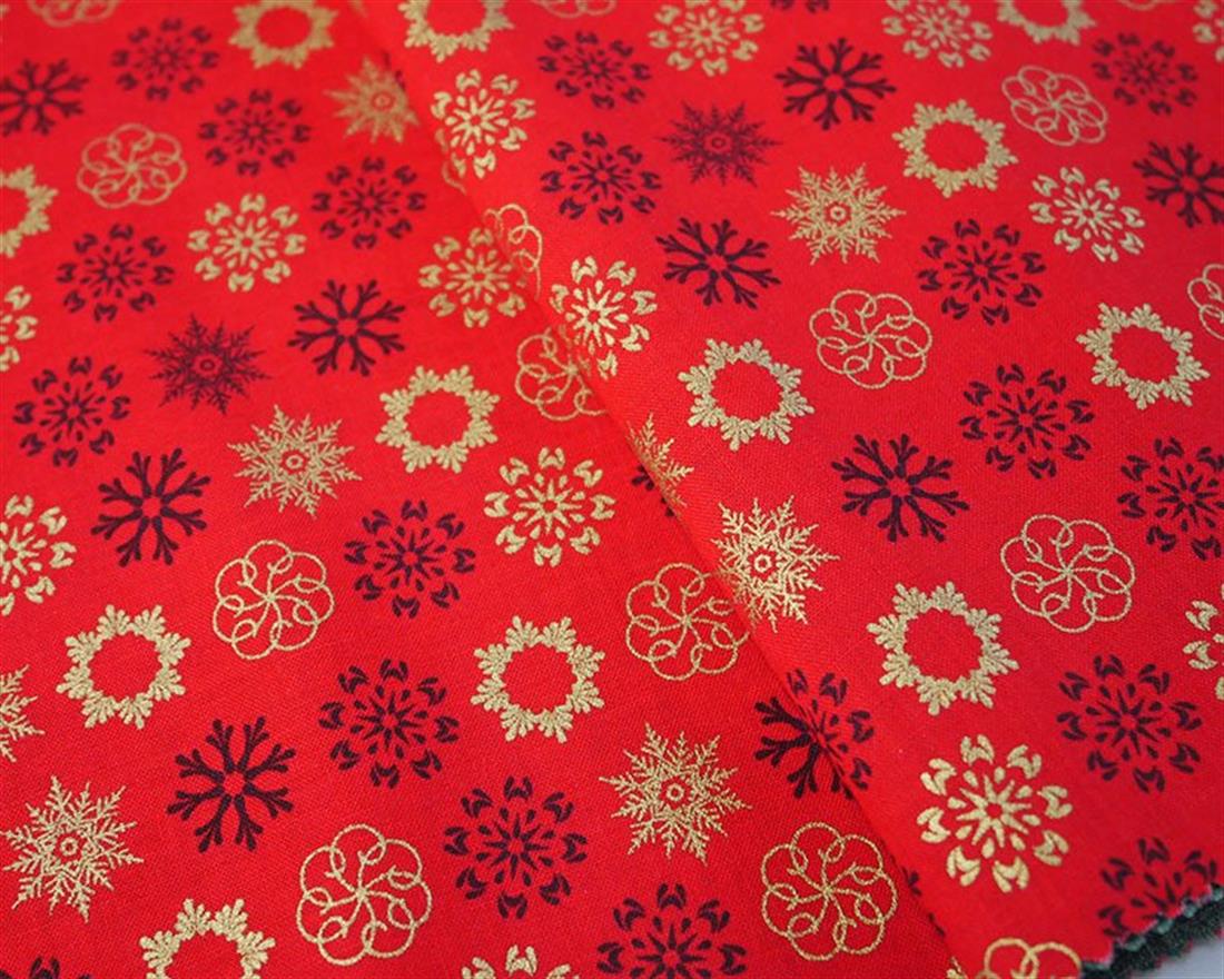 Snowflakes Christmas Multi  Cotton