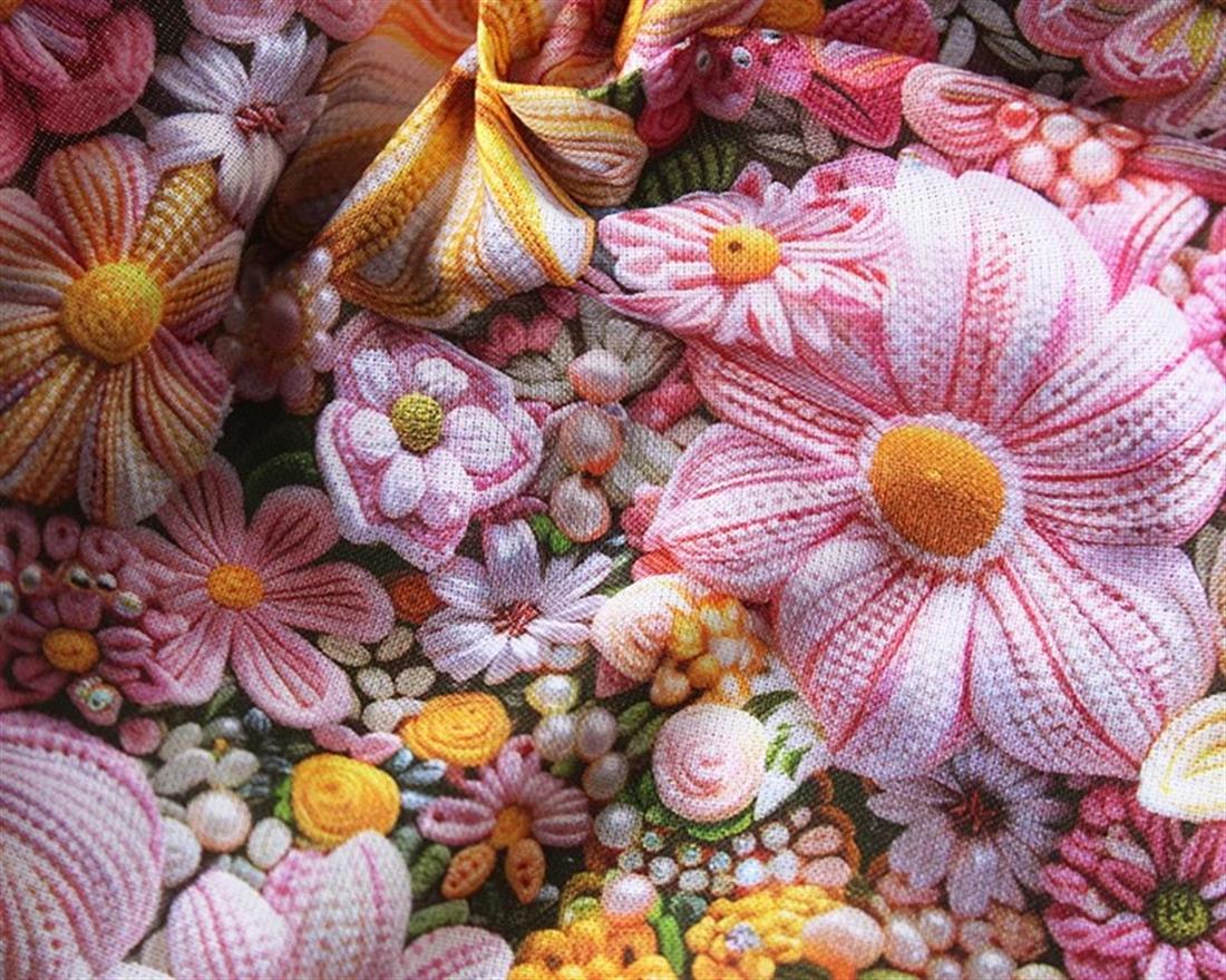 Little Johnny Floral 3D Cotton