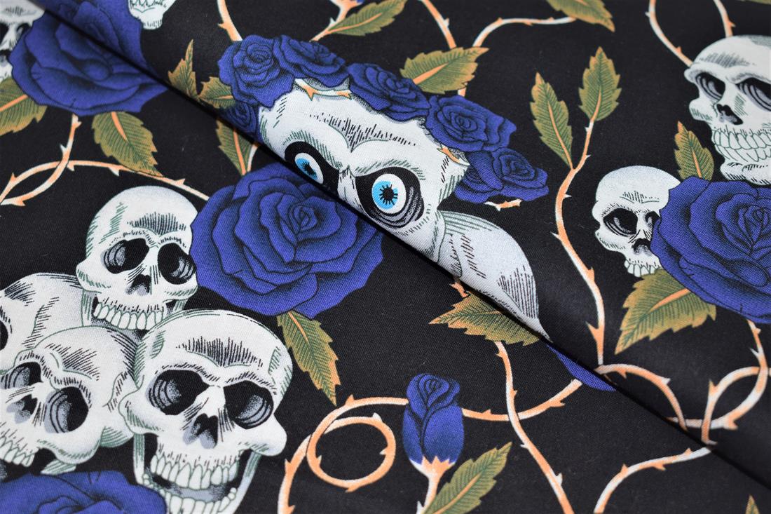 Skulls Roses Print