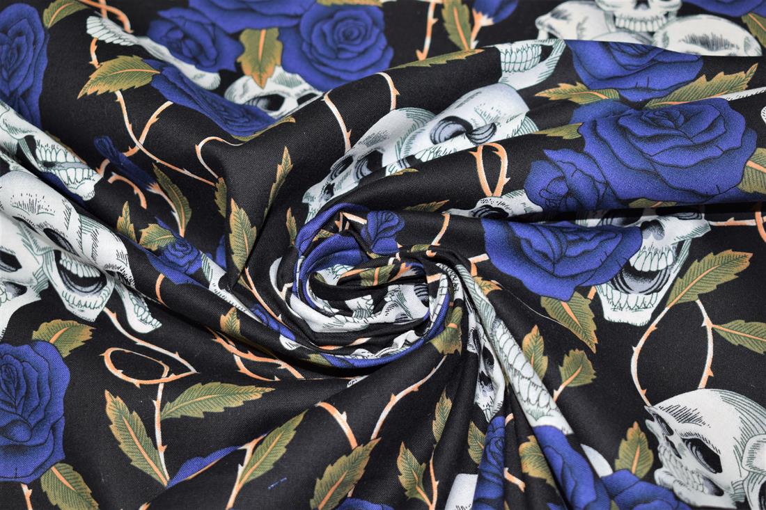 Skulls Roses Print