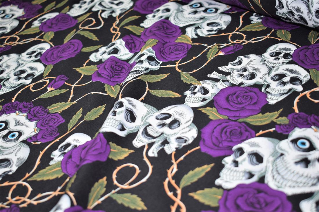 Skulls Roses Print