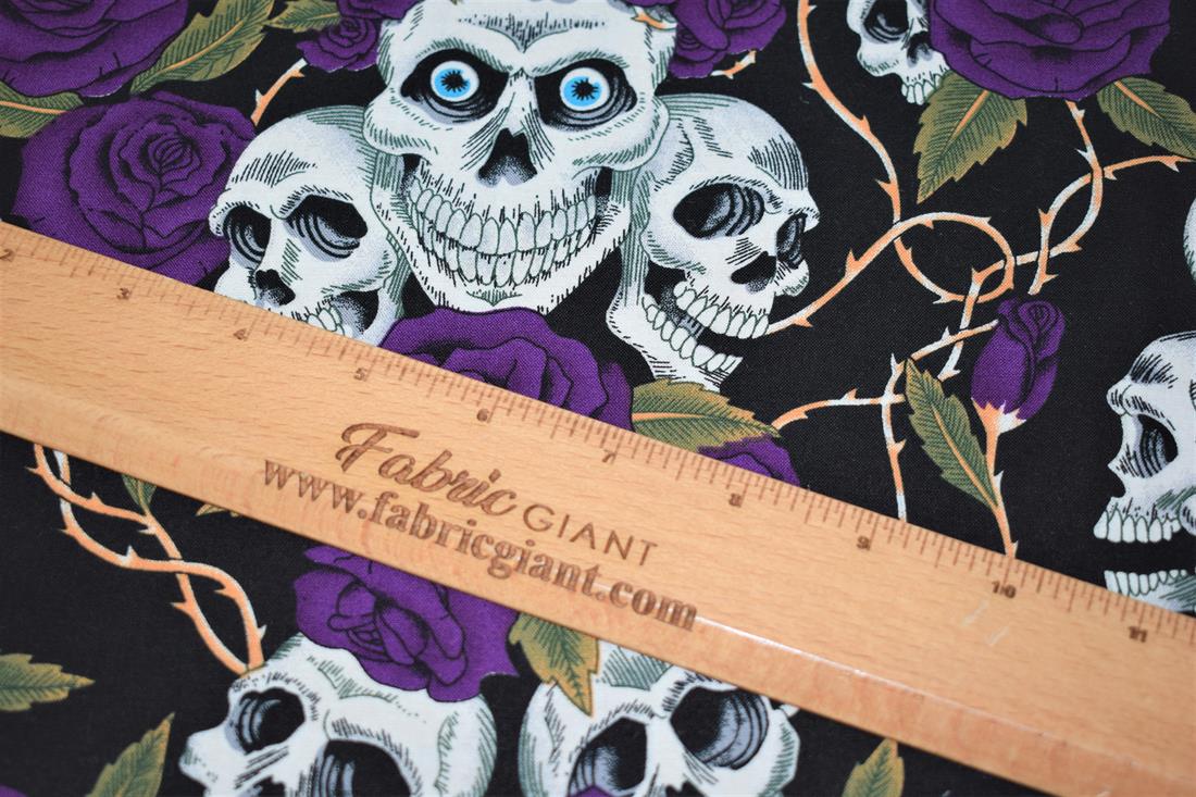 Skulls Roses Print