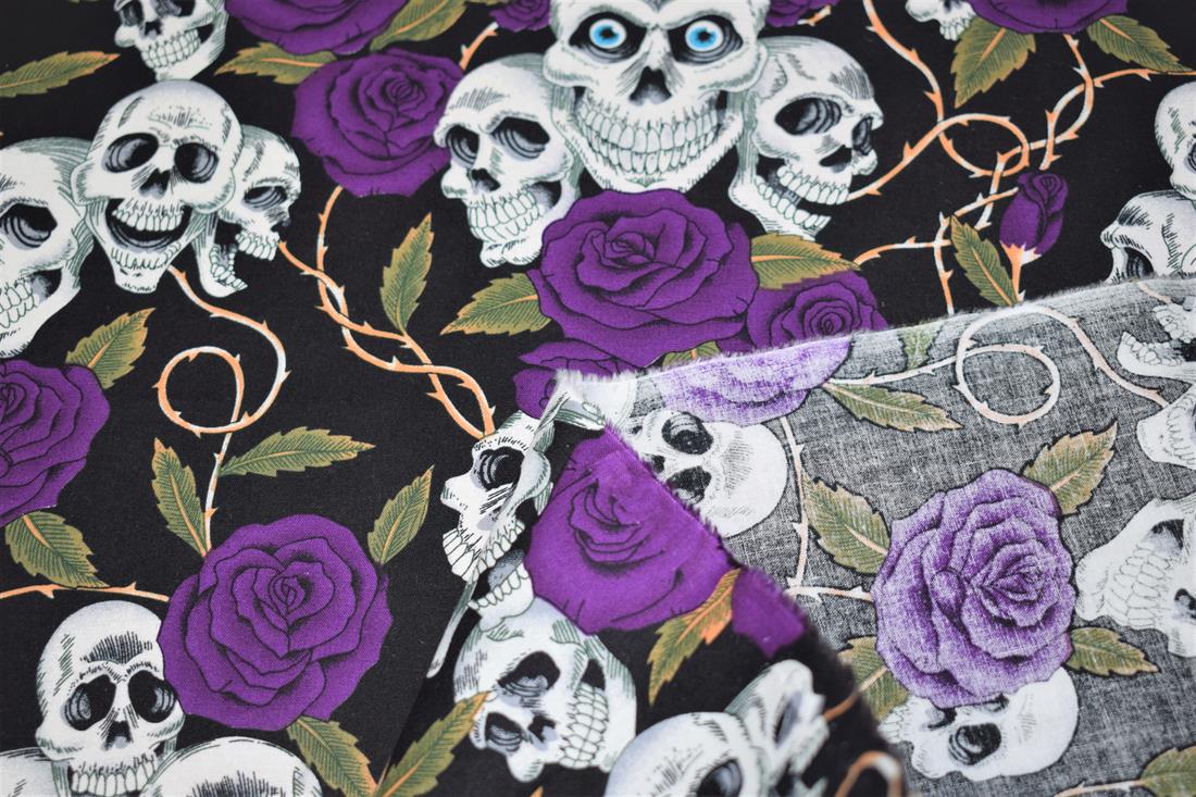 Skulls Roses Print