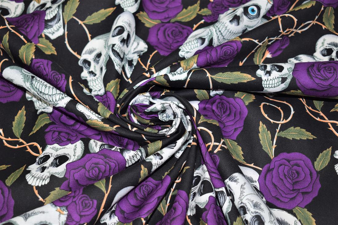 Skulls Roses Print