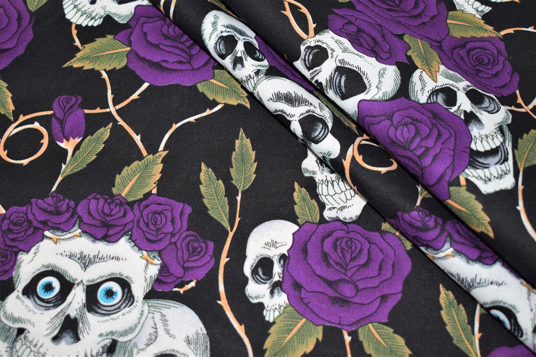 Skulls Roses Print