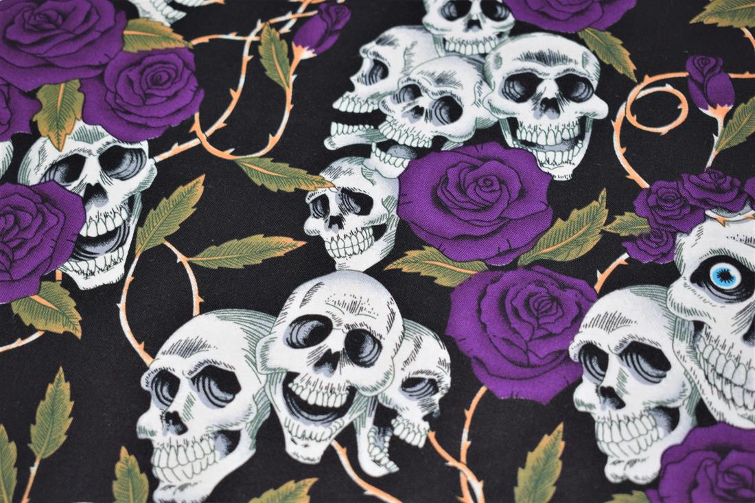 Skulls Roses Print