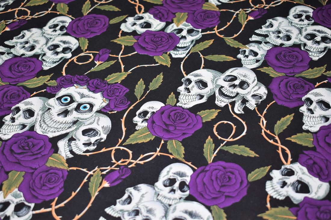 Skulls Roses Print