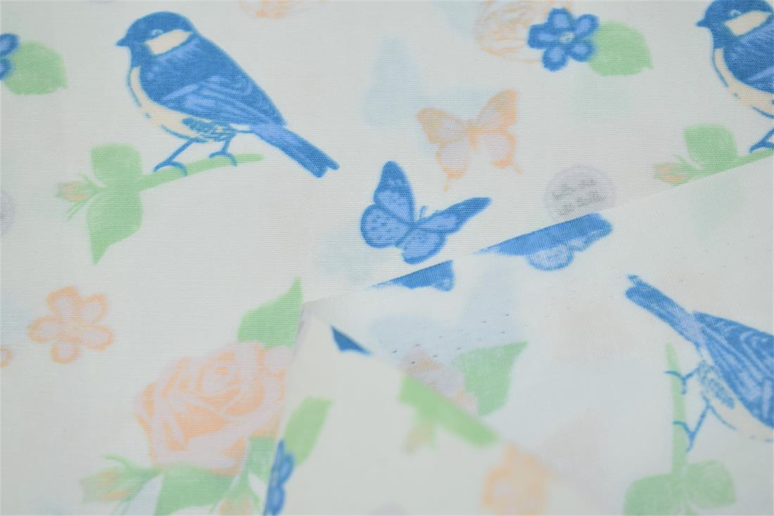 Birds, Butterflies, & Roses Print