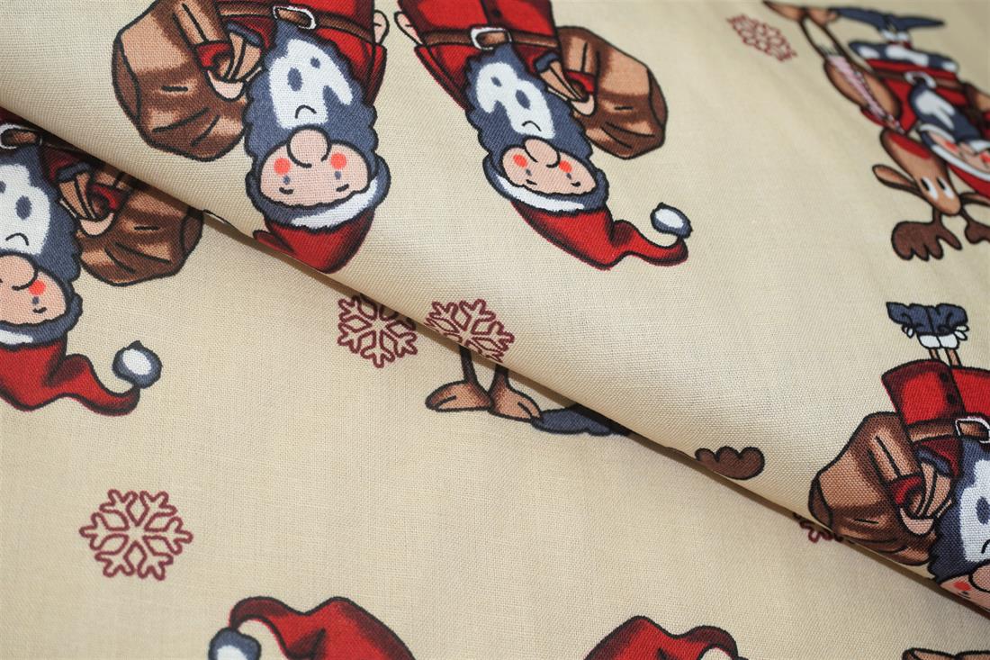 Xmas Santa Reindeer Print - image 1