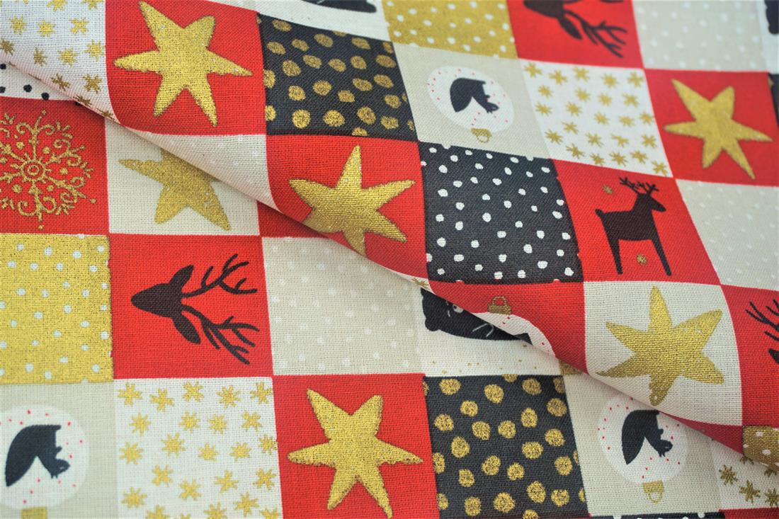 Xmas Reindeer Trees Print