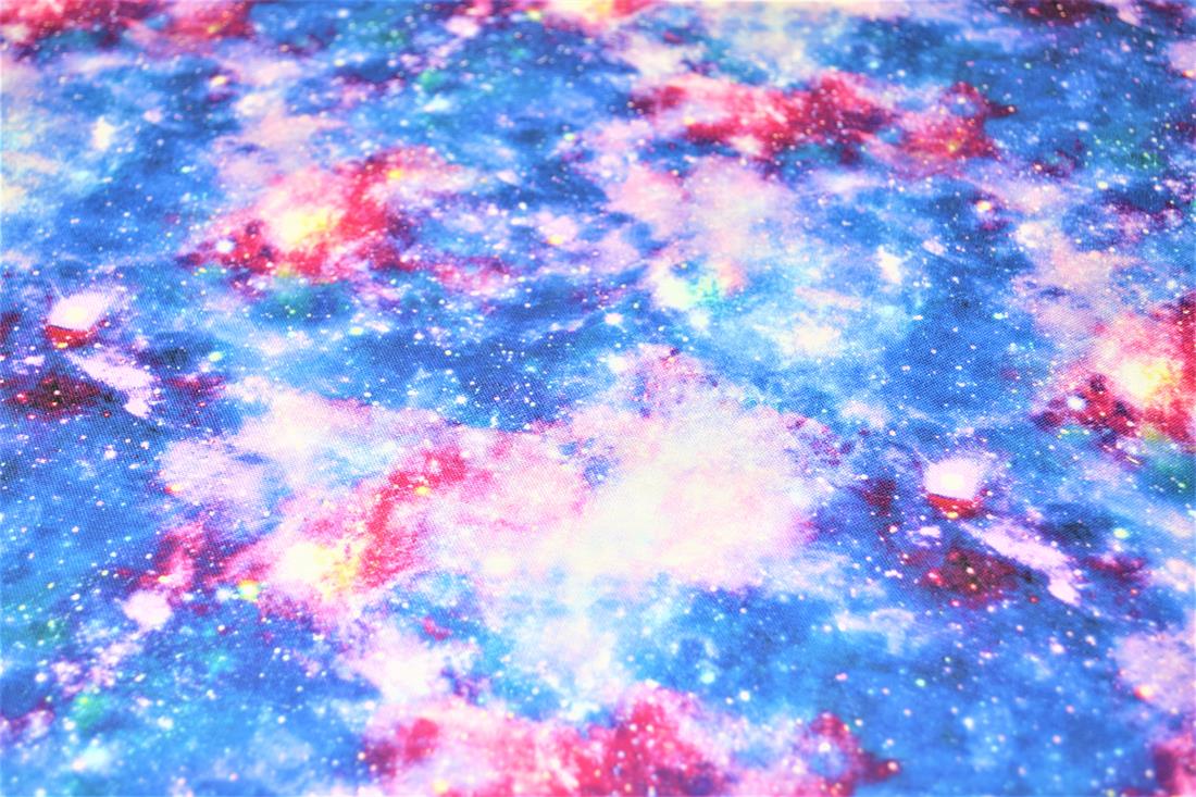 Digital Printed 100% Cotton, Space Print, 135cm Wide, High Quality; Weight; 150gsm This lovely fabric is great for dressmaking, quilting, patchwork, bed sheets, pillow cases, curtains, face masks/coverings, and for craft projects. Colours may slightly vary due to the lighting during the photo shooting or the monitor's display. Wash at 30degree.