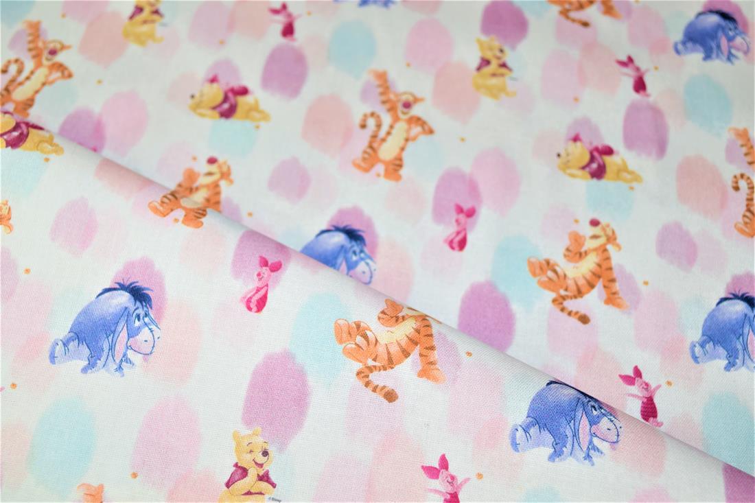 Premium Printed Craft 100% Cotton Disney Winnie the pooh Print Cotton Fabric, 148cm Wide, High QualityThis digital print fabric is ideal for dressmaking, quilting, patchwork, bunting, cushion-covers, and for other craft projects. Colours may slightly vary due to the lighting during the photo shooting or the monitor's display