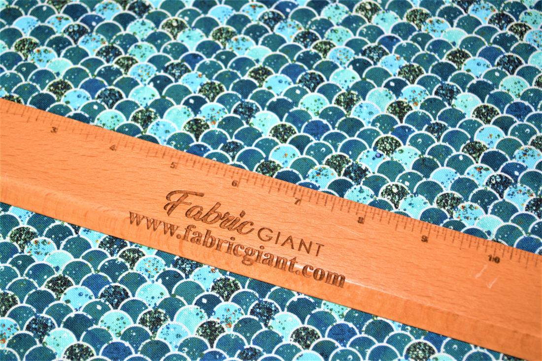 Digital Printed 100% Cotton, Mermaid/Merman Scales Print, 135cm Wide, High Quality; Weight; 150gsm 
This lovely fabric is great for dressmaking, quilting, patchwork, bed sheets, pillow cases, curtains, face masks/coverings, and for craft projects. 
Colours may slightly vary due to the lighting during the photo shooting or the monitor's display. Wash at 30degree.