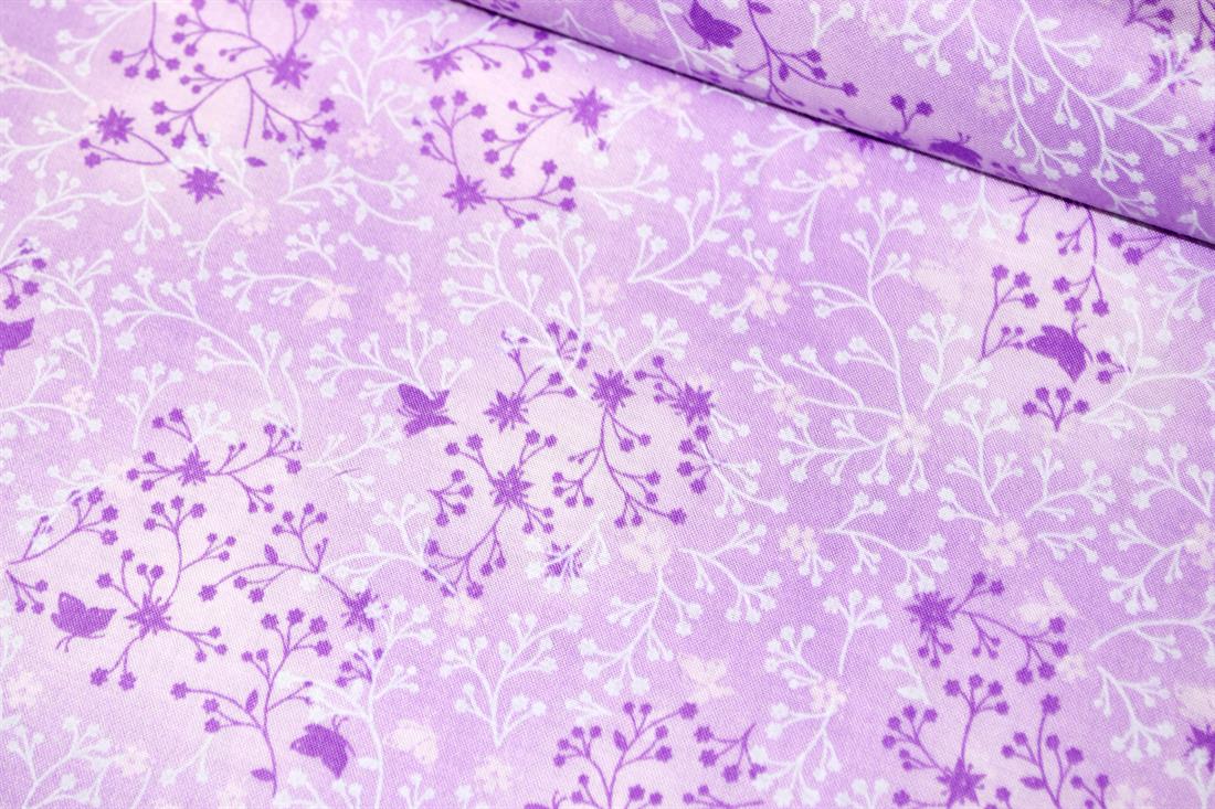 Premium 100% Cotton Quilting Craft Fabric,Flutter / Floral Print, 112cm Wide High Quality
