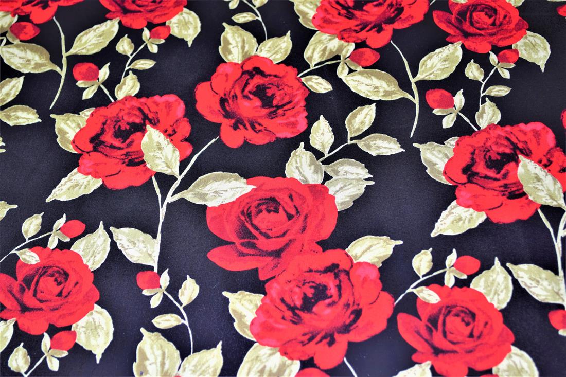 Printed Premium 100% Cotton Rose Print 148cm Wide, High Quality; This lovely fabric is great for dressmaking, quilting, patchwork, bed sheets, pillow cases, curtains, face masks/coverings, and for craft projects. Colours may slightly vary due to the lighting during the photo shooting or the monitor's display. Wash at 30degree.