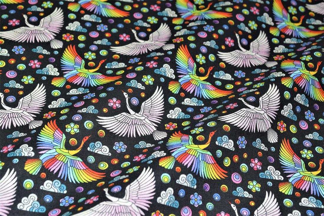 Mosaic Swan Cotton - image 6