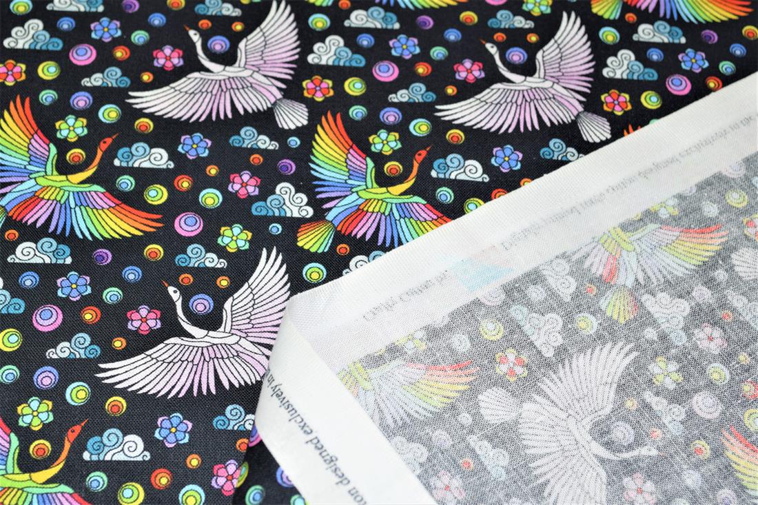 Mosaic Swan Cotton - image 8