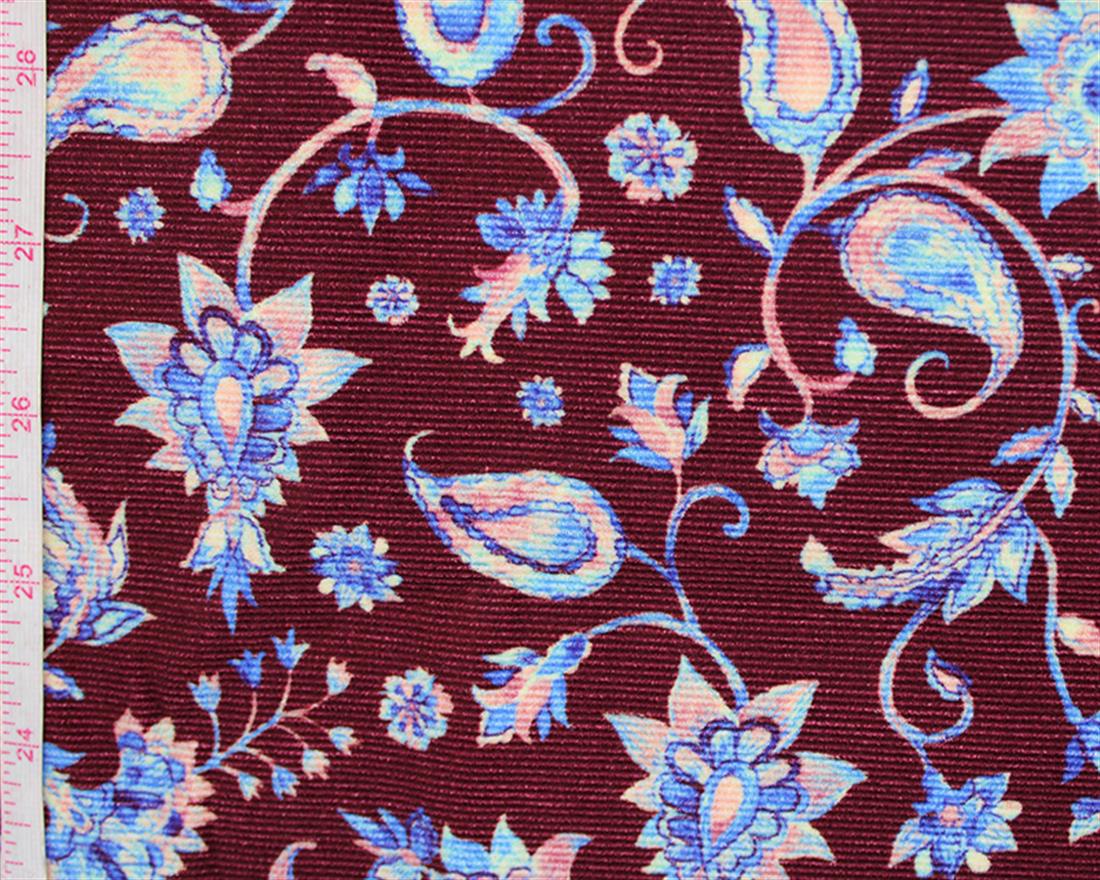 Little Johnny Watercolour Paisley Corduroy