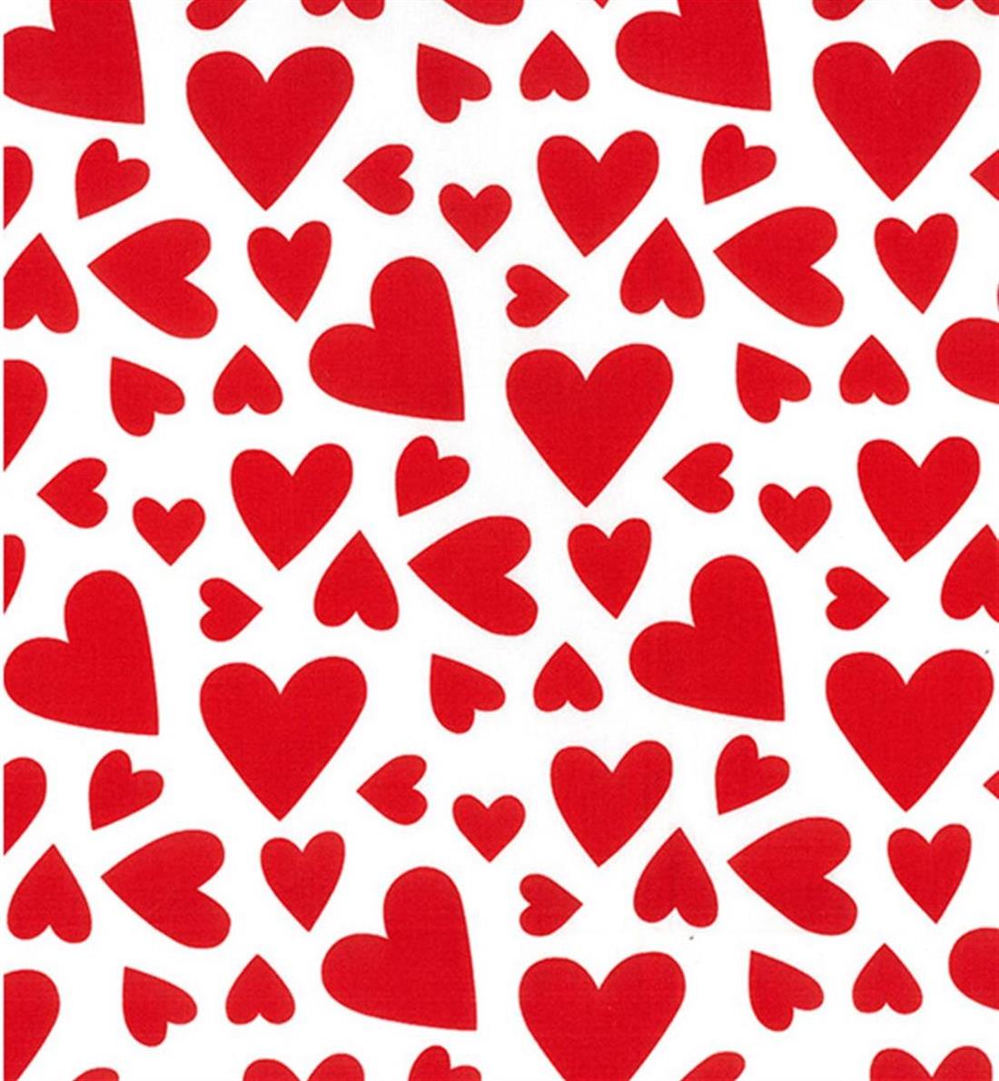 Hearts 100% Cotton Fabric