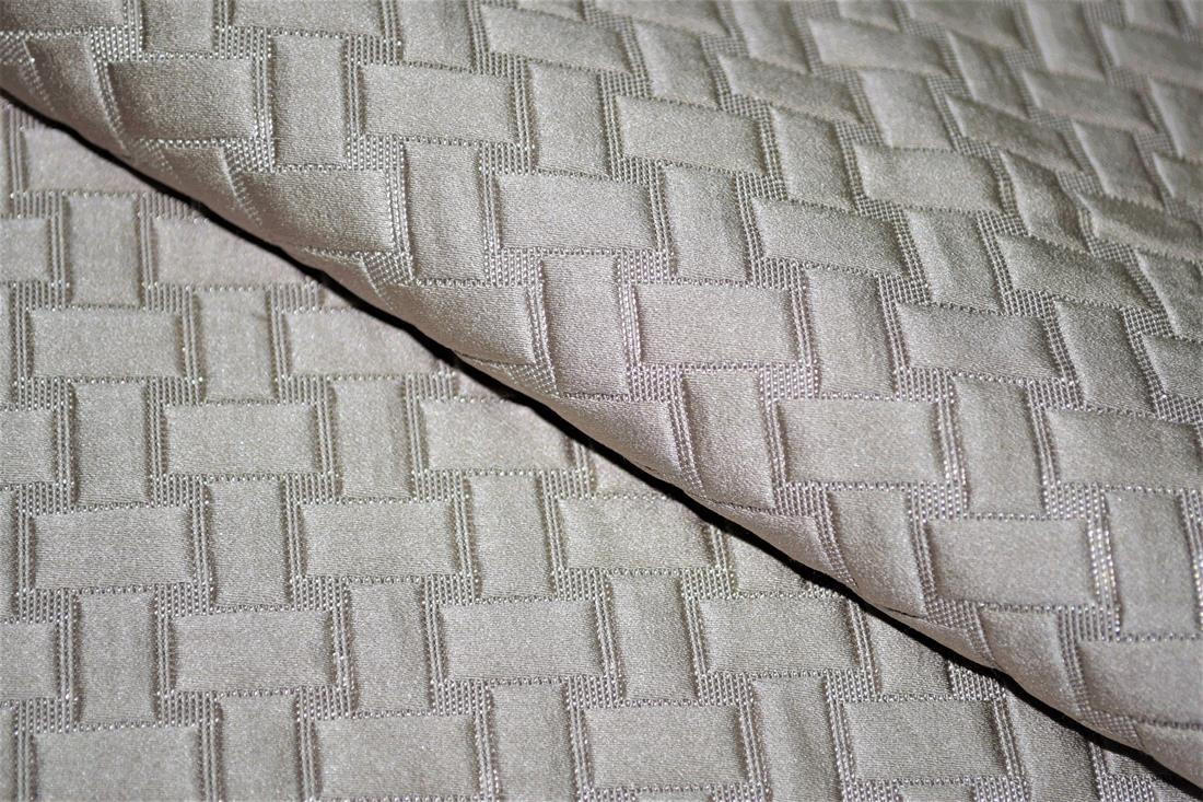 Light Grey Self-Print Curtaing Fabric, 148cm Wide, High Quality; Colours may slightly vary due to the lighting during the photo shooting or the monitor's display.