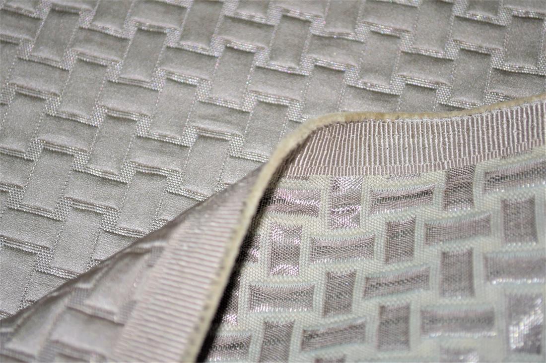 Light Grey Self-Print Curtaing Fabric, 148cm Wide, High Quality; Colours may slightly vary due to the lighting during the photo shooting or the monitor's display.
