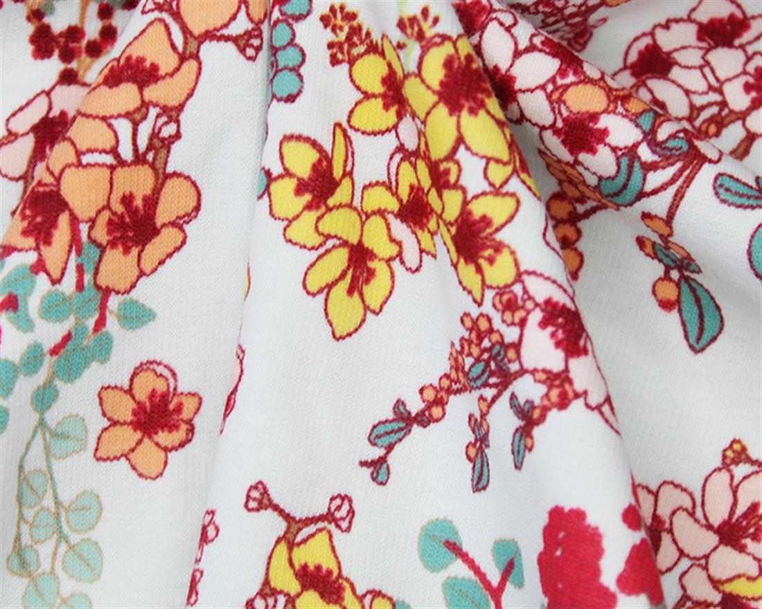 Funky Flower Printed Alpine Fleece