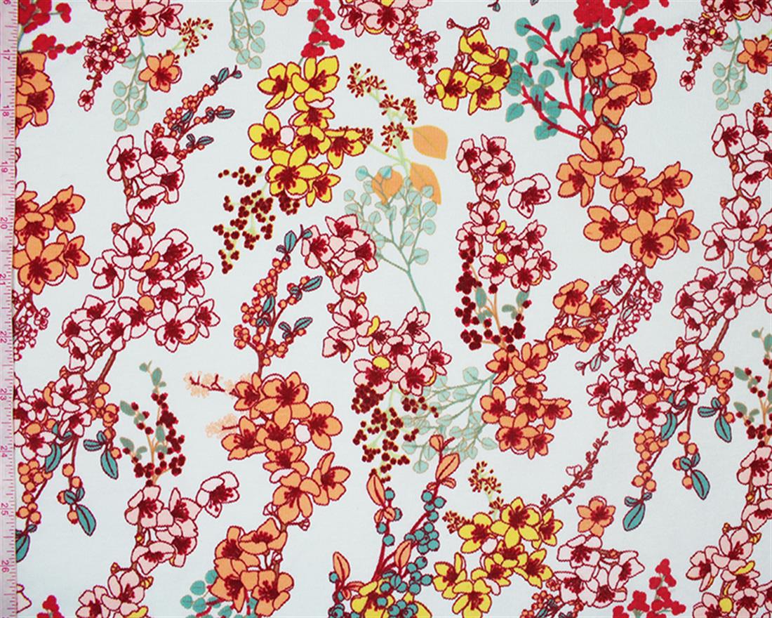 Funky Flower Printed Alpine Fleece
