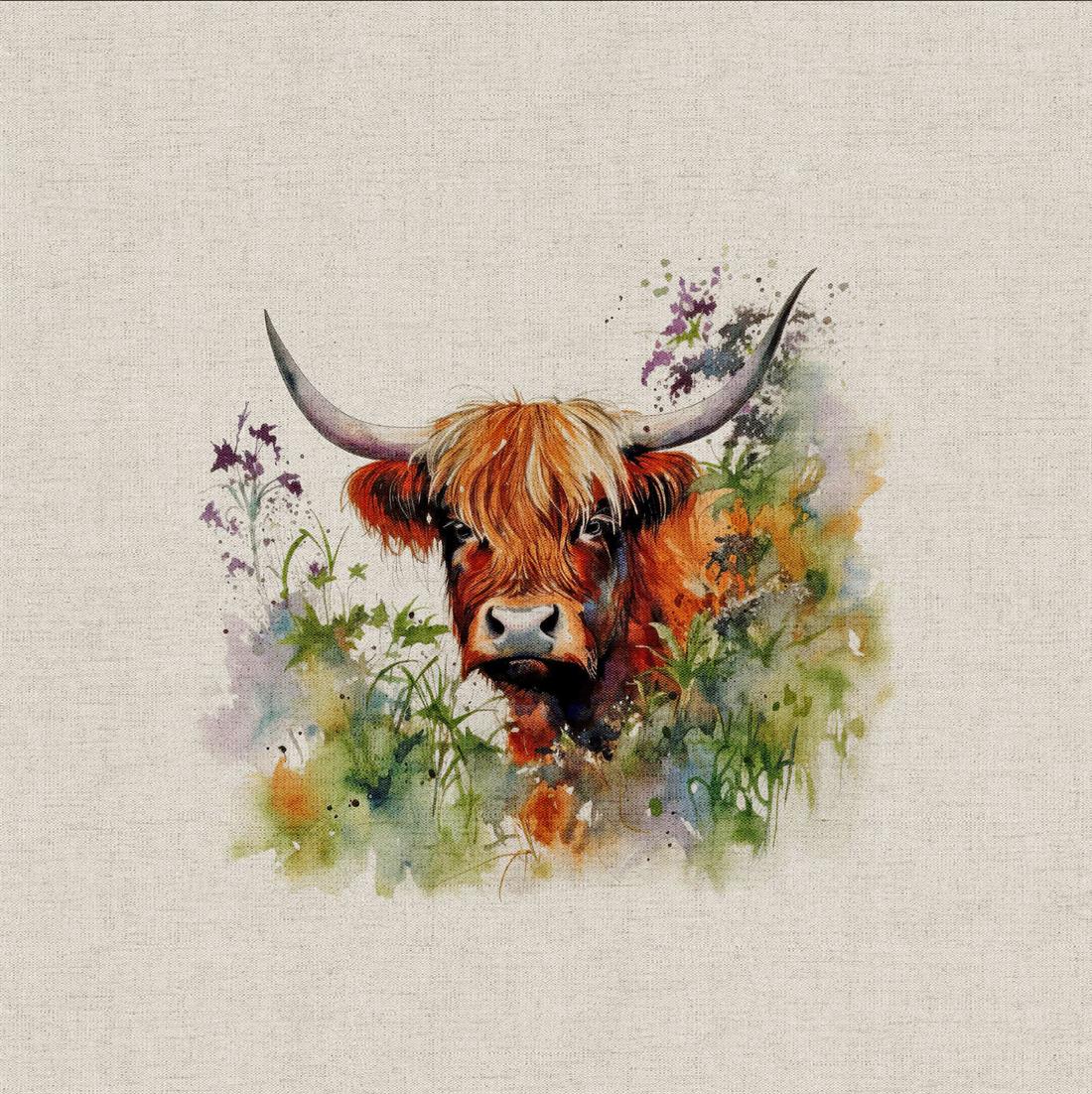 Hedgerow Highland Cow Panels