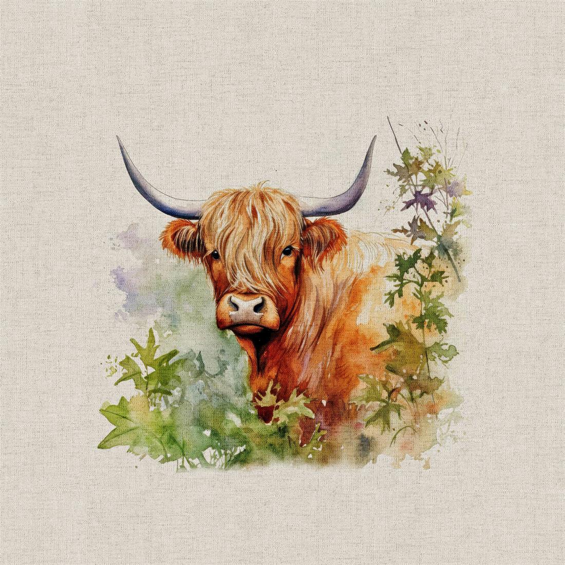 Hedgerow Highland Cow Panels