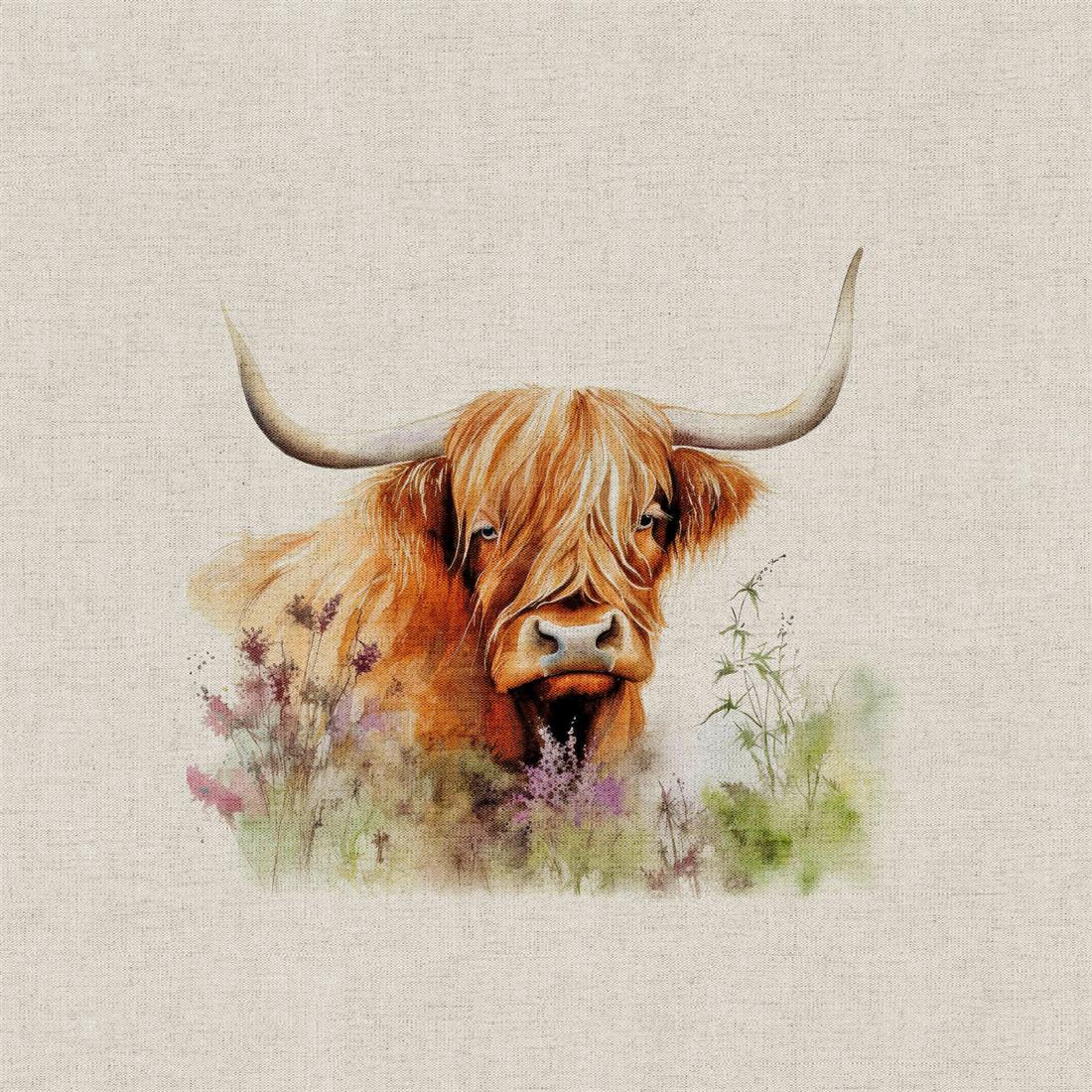 Hedgerow Highland Cow Panels