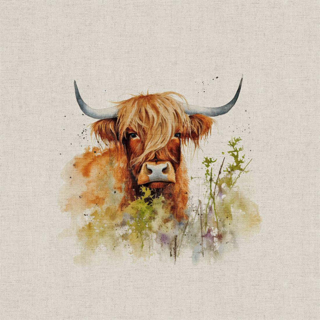 Hedgerow Highland Cow Panels