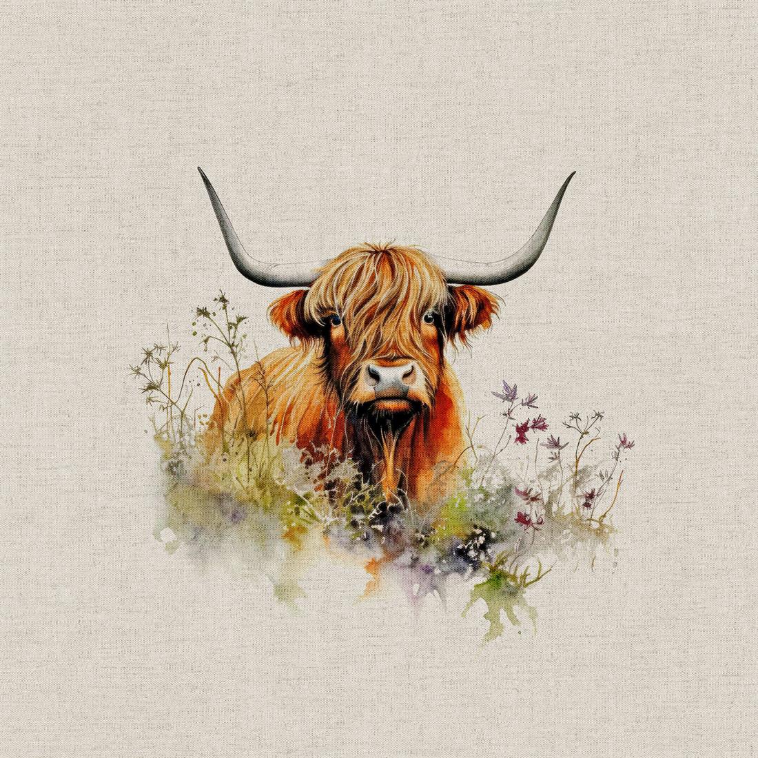 Hedgerow Highland Cow Panels