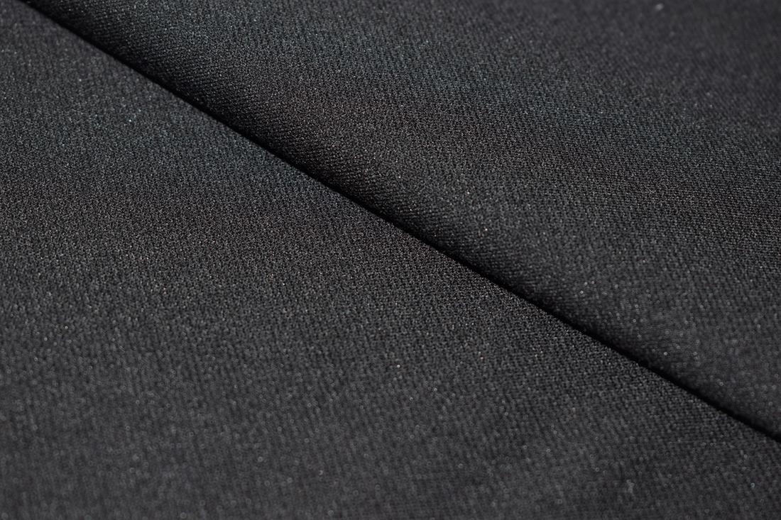 Plain Black Jersey Fabric, 150cm Wide, High Quality; Ideal for tops, trouser, dresses, skirts.