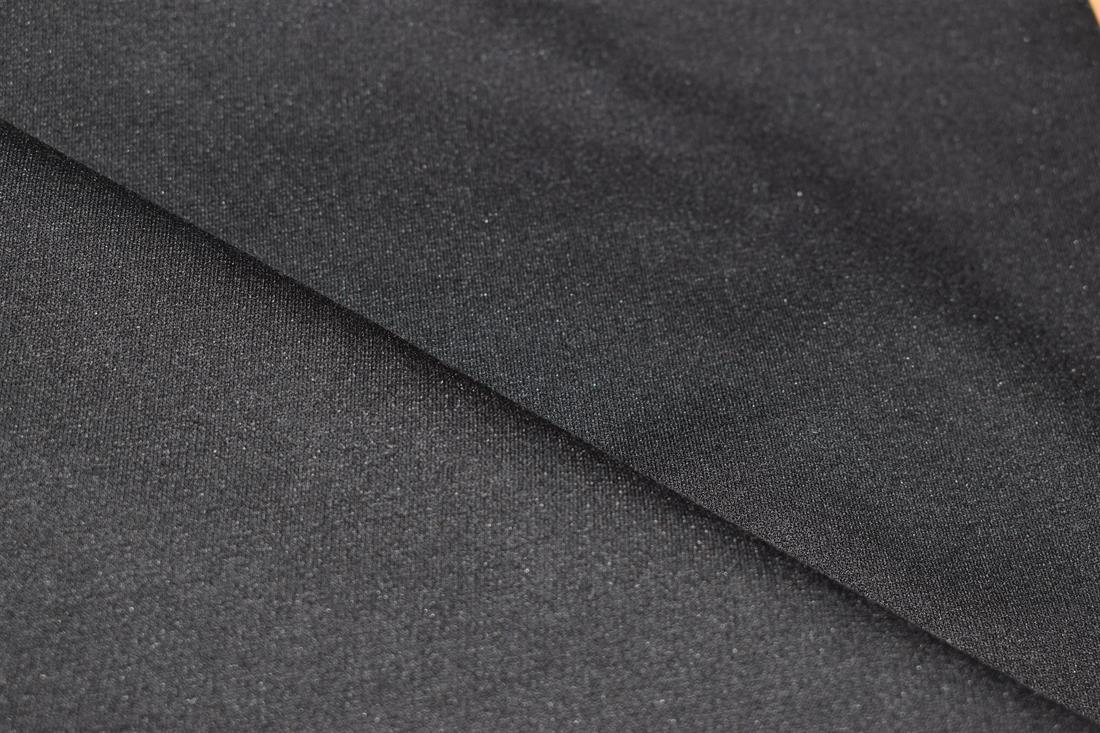 Plain Black Jersey Fabric, 150cm Wide, High Quality; Ideal for tops, trouser, dresses, skirts.