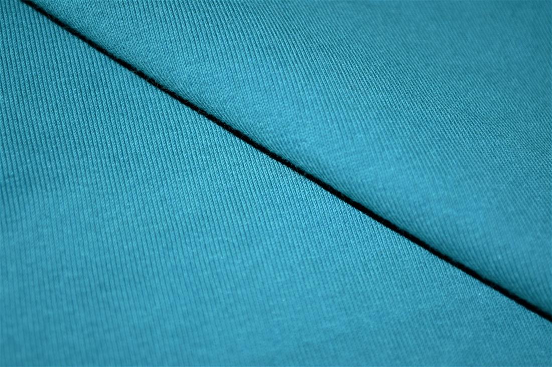 Teal Plain Premium Cotton Jersey, Soft & Stretchy Fabric, 148cm Wide, High Quality; This soft and stretch cotton fabric is great for dressmaking, tops and t-shirts, leggings, and for other craft projects. Colours may slightly vary due to the lighting during the photo shooting or the monitor's display. Washing Instructions; Washable at 30degree, Dry Cleanable, Do Not Bleach/ Iron /Do Not Tumble Dry